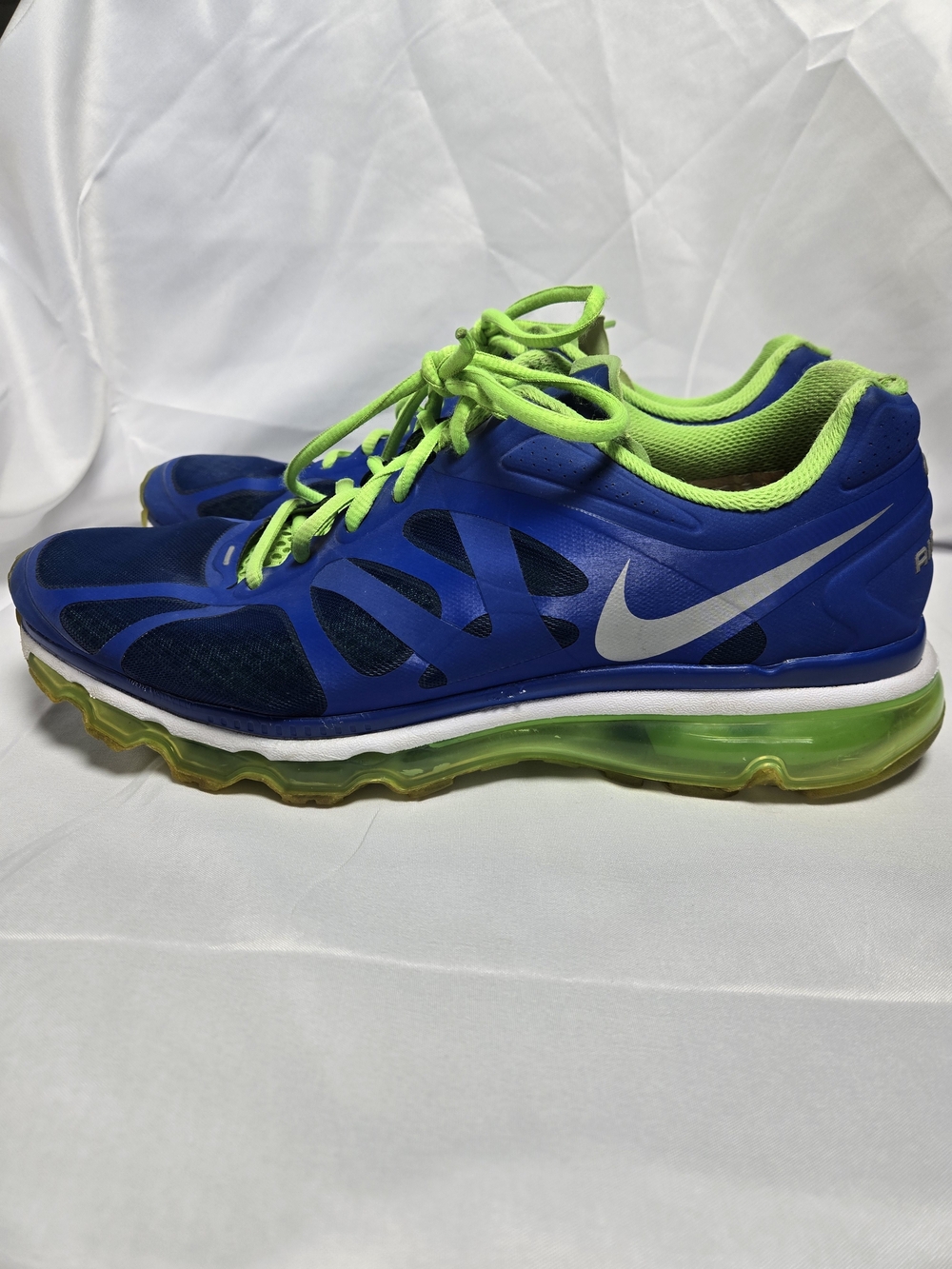Nike Air Max Men’s 10 Sprite Shoes 2012 Royal Blue Green 487982-403